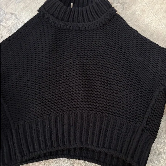 Free People Charcoal Knit Sweater - Picture 7 of 10